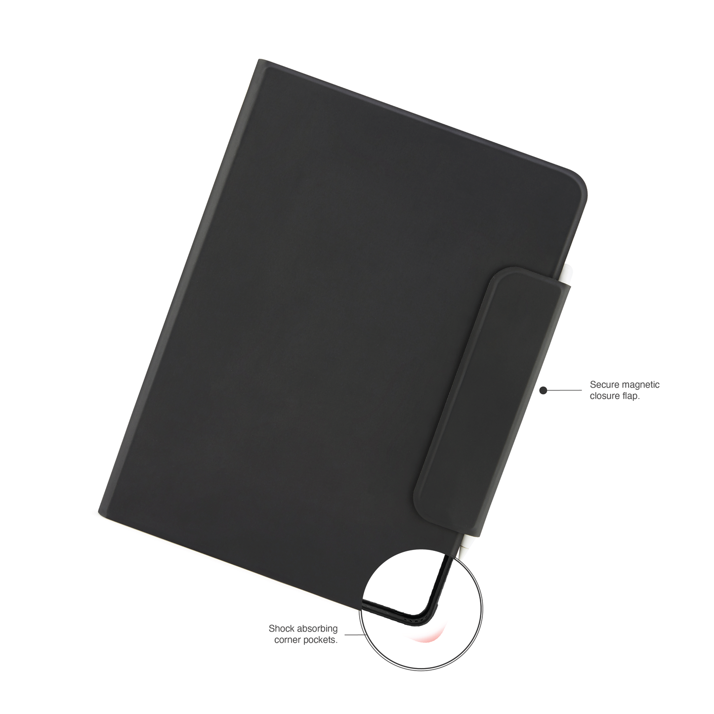 Pipetto Rotating Folio Case pour iPad Air 13-inch (M4/M3/M2) - Noir