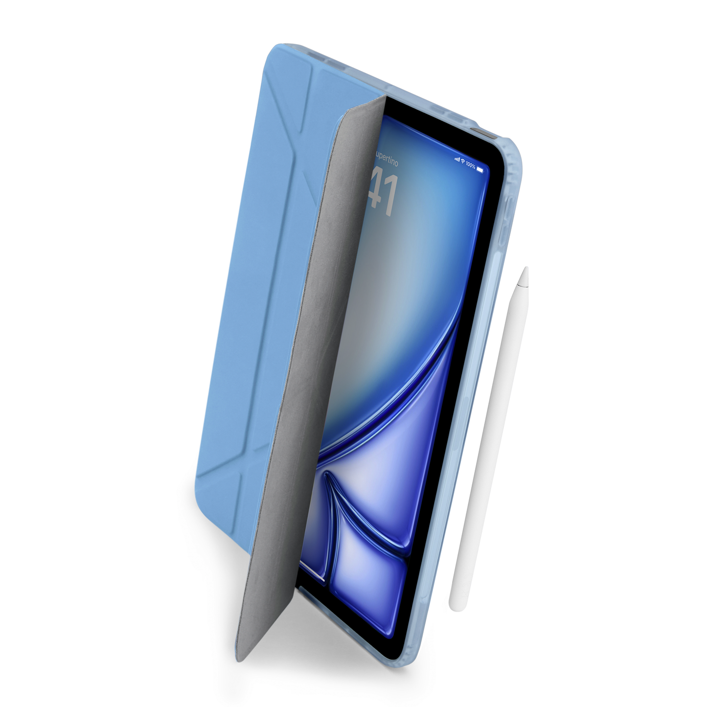 Pipetto Origami Case pour iPad Air 13 pouces (M2/M3) - Bleu clair