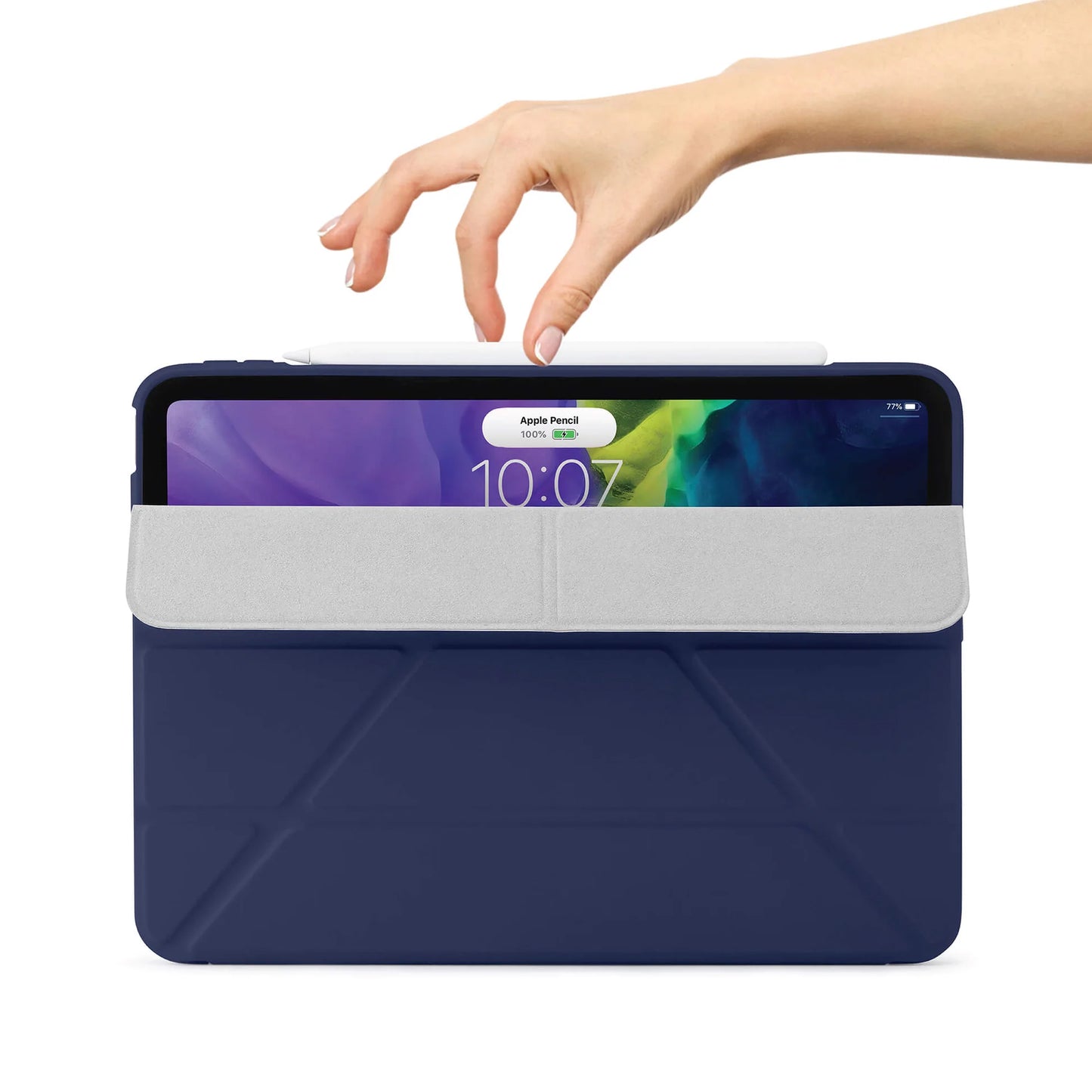 Pipetto Origami Case voor iPad Air 10,9-inch - Donkerblauw