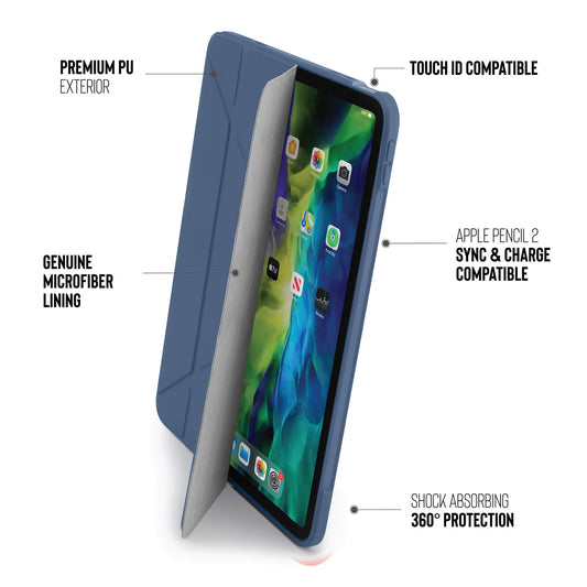 Pipetto Origami Case pour iPad Air 10,9-inch - Bleu marine