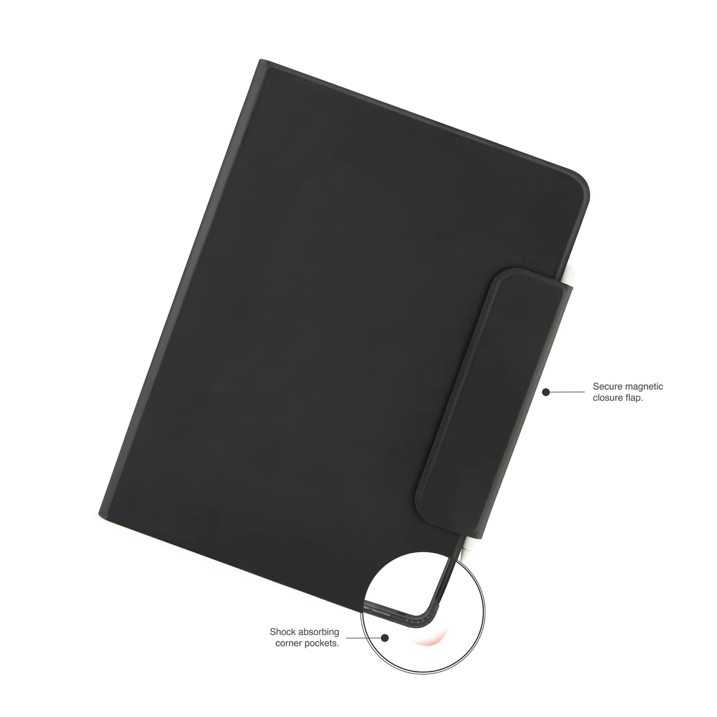 Pipetto Rotating Folio pour iPad Air 11 pouces (M4/M3/M2) / iPad Air 10,9 pouces (2022/2020) - Noir