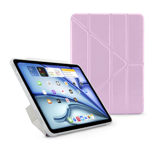 Pipetto Origami Case pour iPad Air 11 pouces (M2/M3) / iPad Air 10,9 pouces (2022/2020) - Mauve métallisé