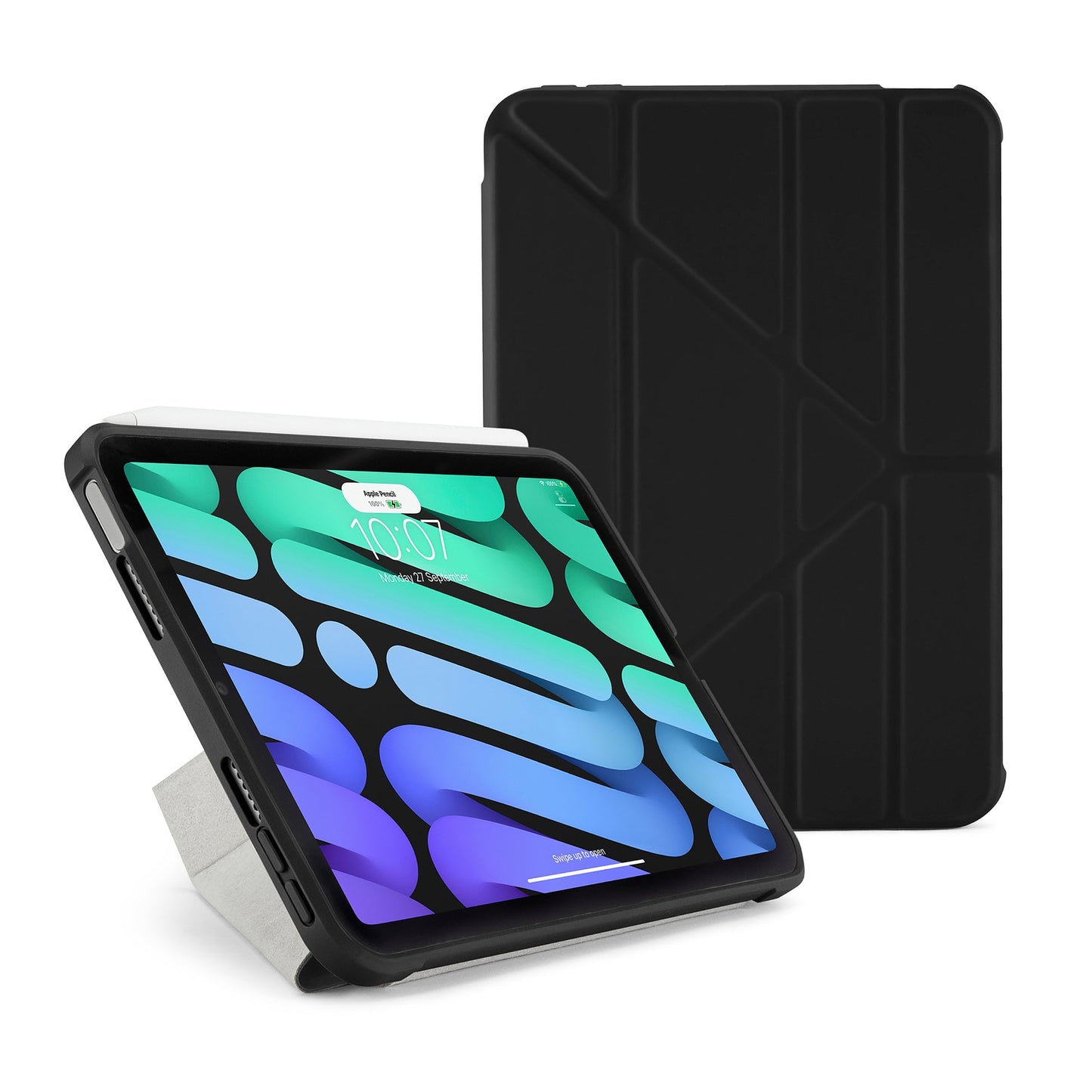 Pipetto Origami Case voor iPad mini 8,3-inch (6e gen.) - Zwart