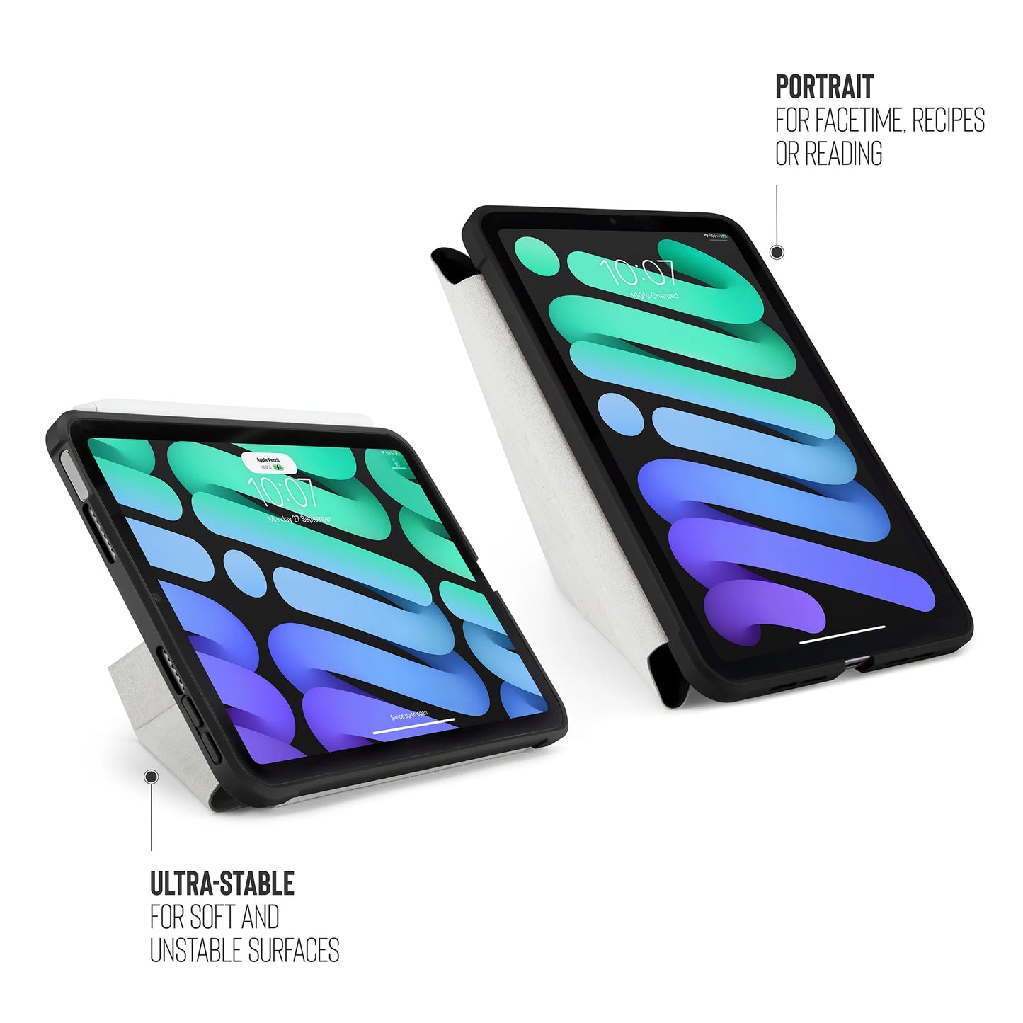 EOL Pipetto Origami Case voor iPad mini 8,3-inch (6e gen.) - Zwart