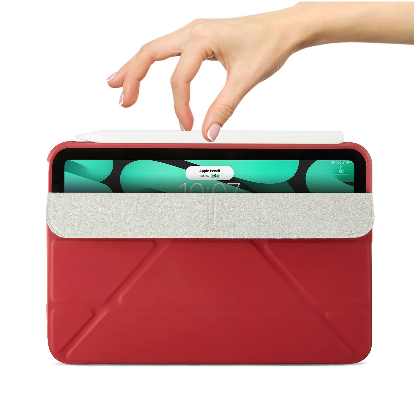 Pipetto Origami Case voor iPad mini 8,3-inch (6e gen.) - Donkerrood