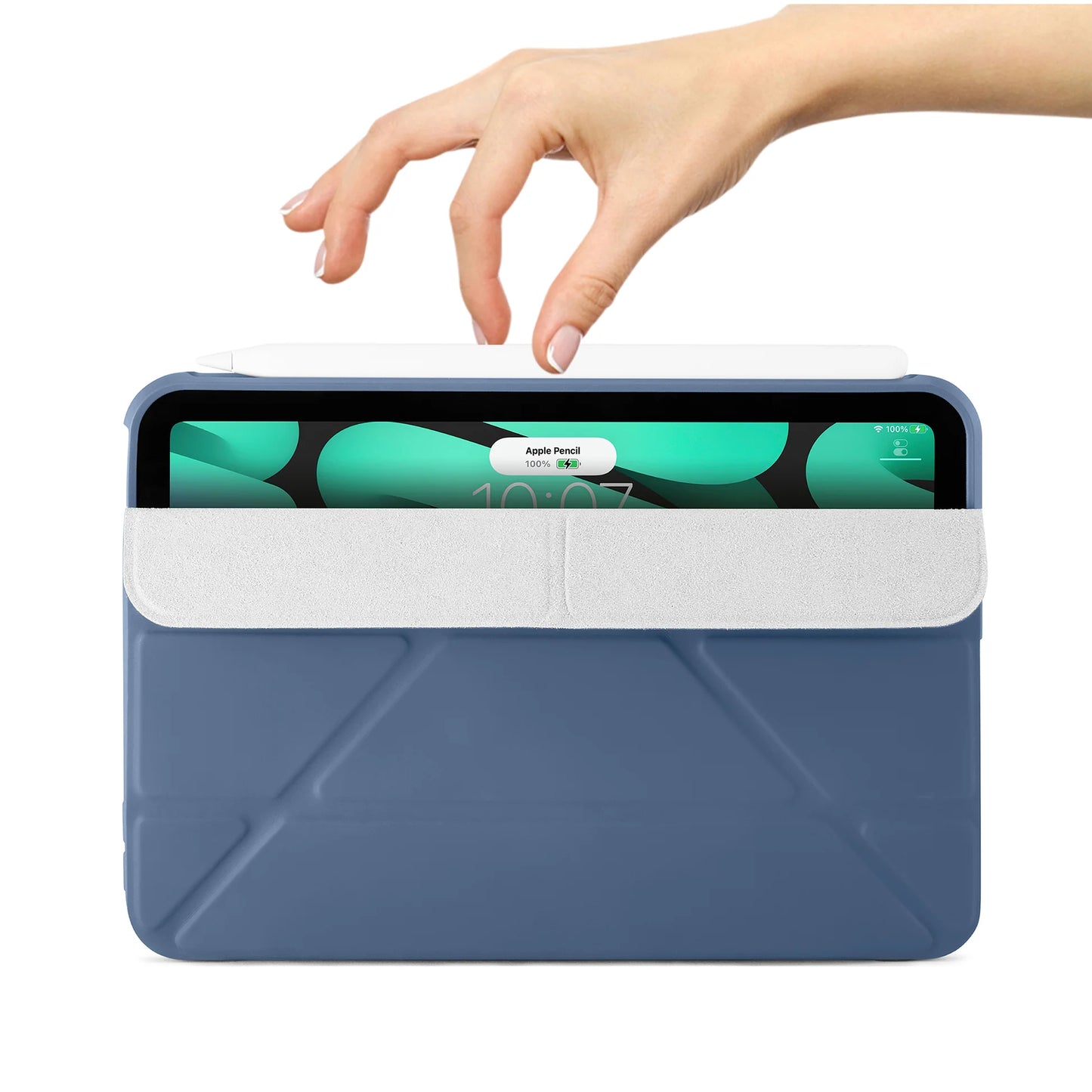 Pipetto Origami Case voor iPad mini 8,3-inch (6e gen.) - Marineblauw