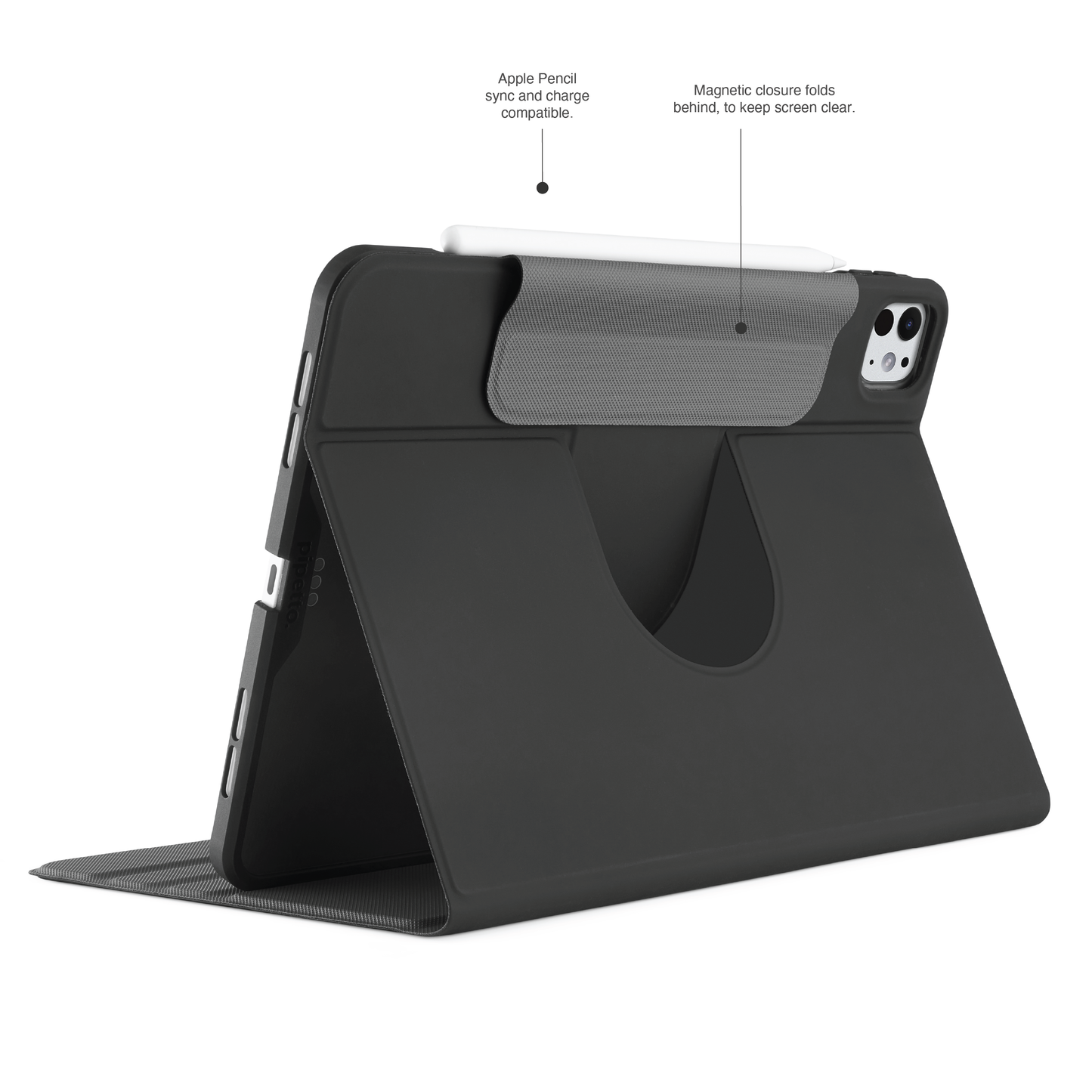 Pipetto Rotating Folio Case voor 11-inch iPad Pro (M5/M4) - Zwart