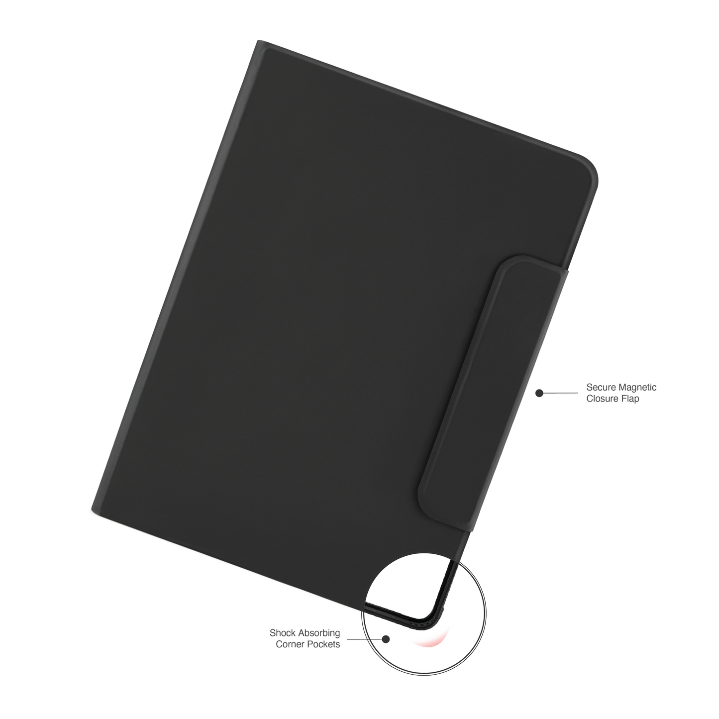 Pipetto Rotating Folio Case voor 11-inch iPad Pro (M5/M4) - Zwart
