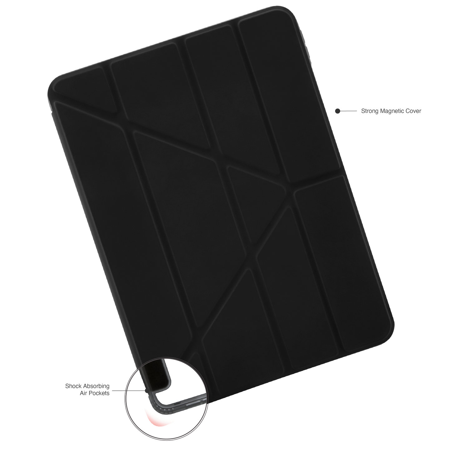 Pipetto Origami Case voor 11-inch iPad Pro (M5/M4) - Zwart
