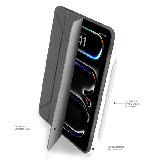 Pipetto Origami Case voor 11-inch iPad Pro (M5/M4) - Grijs