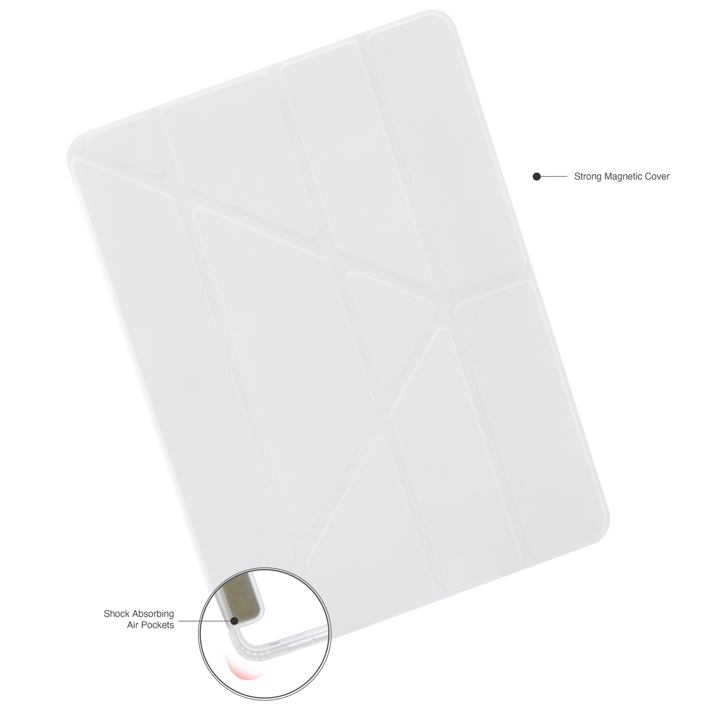 Pipetto Origami Case pour iPad Pro 11 pouces (M5/M4) - Blanc