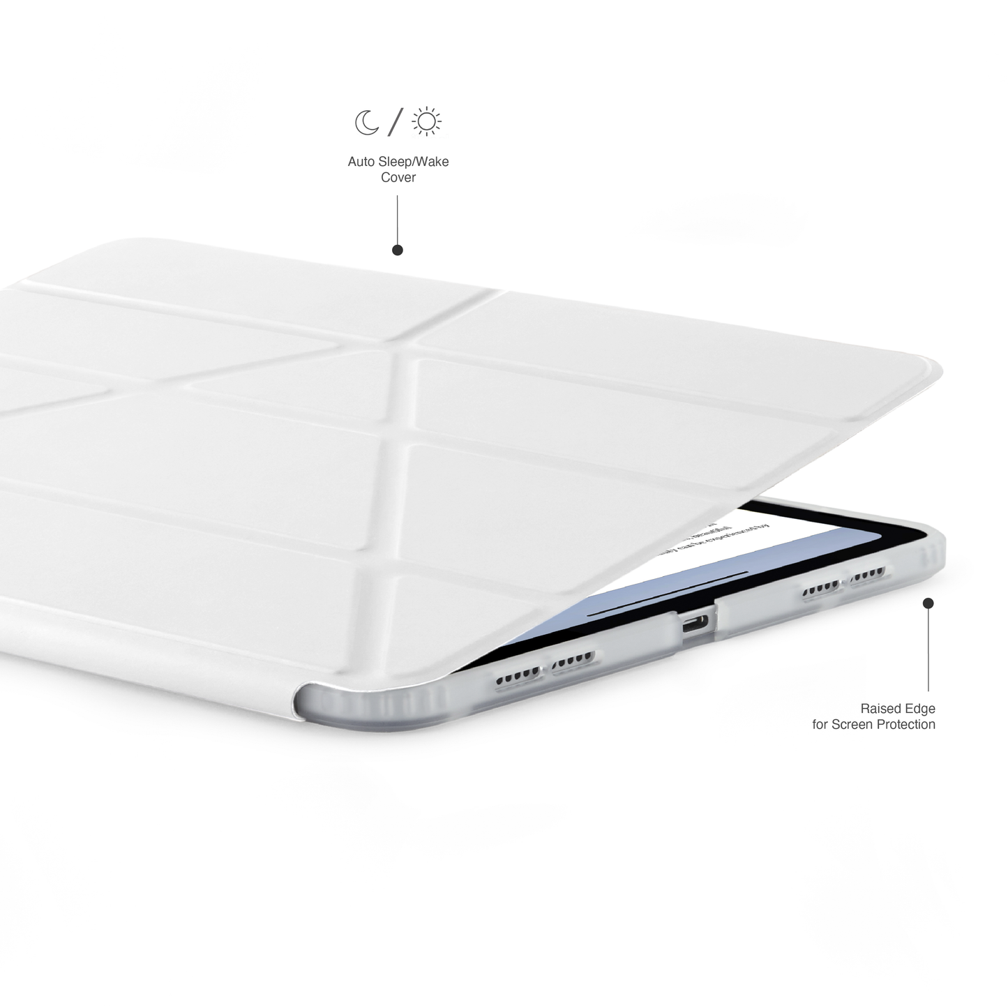 Pipetto Origami Case pour iPad Pro 11 pouces (M5/M4) - Blanc