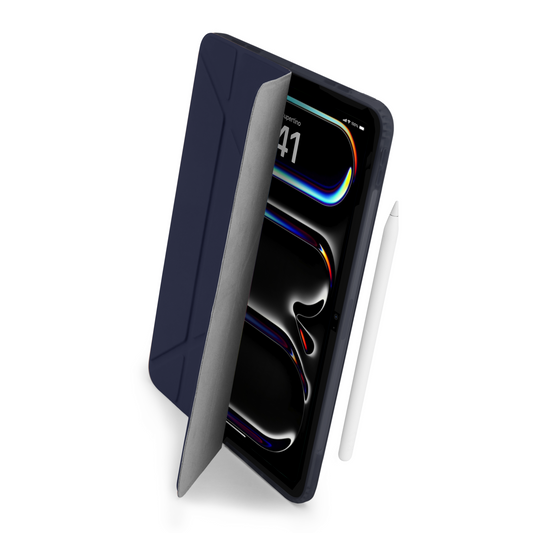 Pipetto Origami Case voor 13-inch iPad Pro (M5/M4) - Donkerblauw