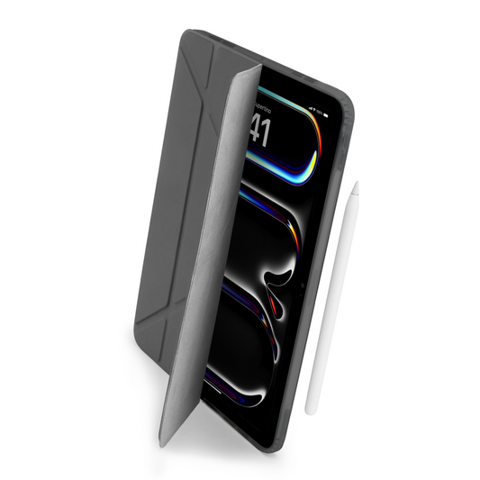 Pipetto Origami Case voor 13-inch iPad Pro (M5/M4) - Grijs