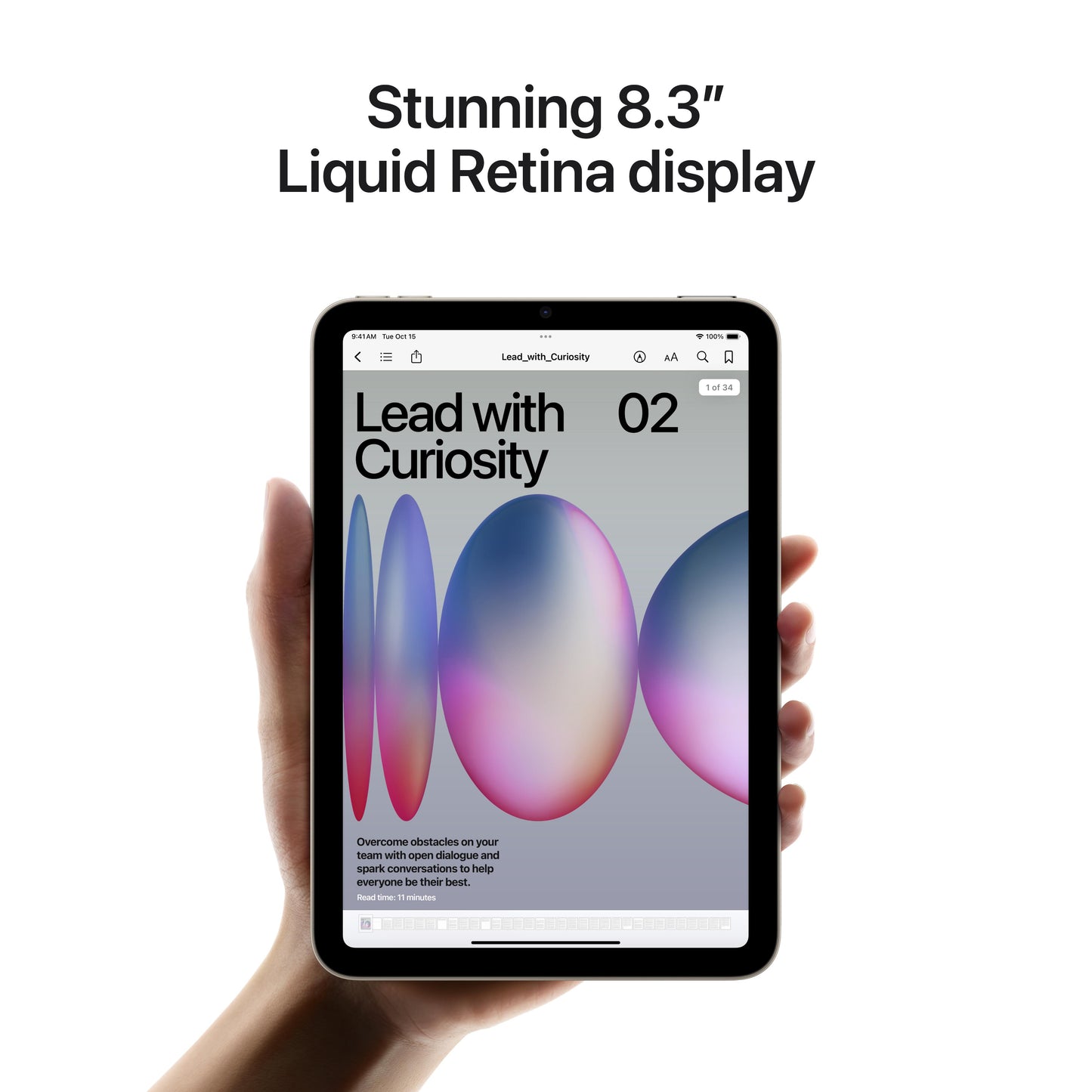 iPad mini Wi-Fi 128 GB - Spacegrijs (A17 Pro)