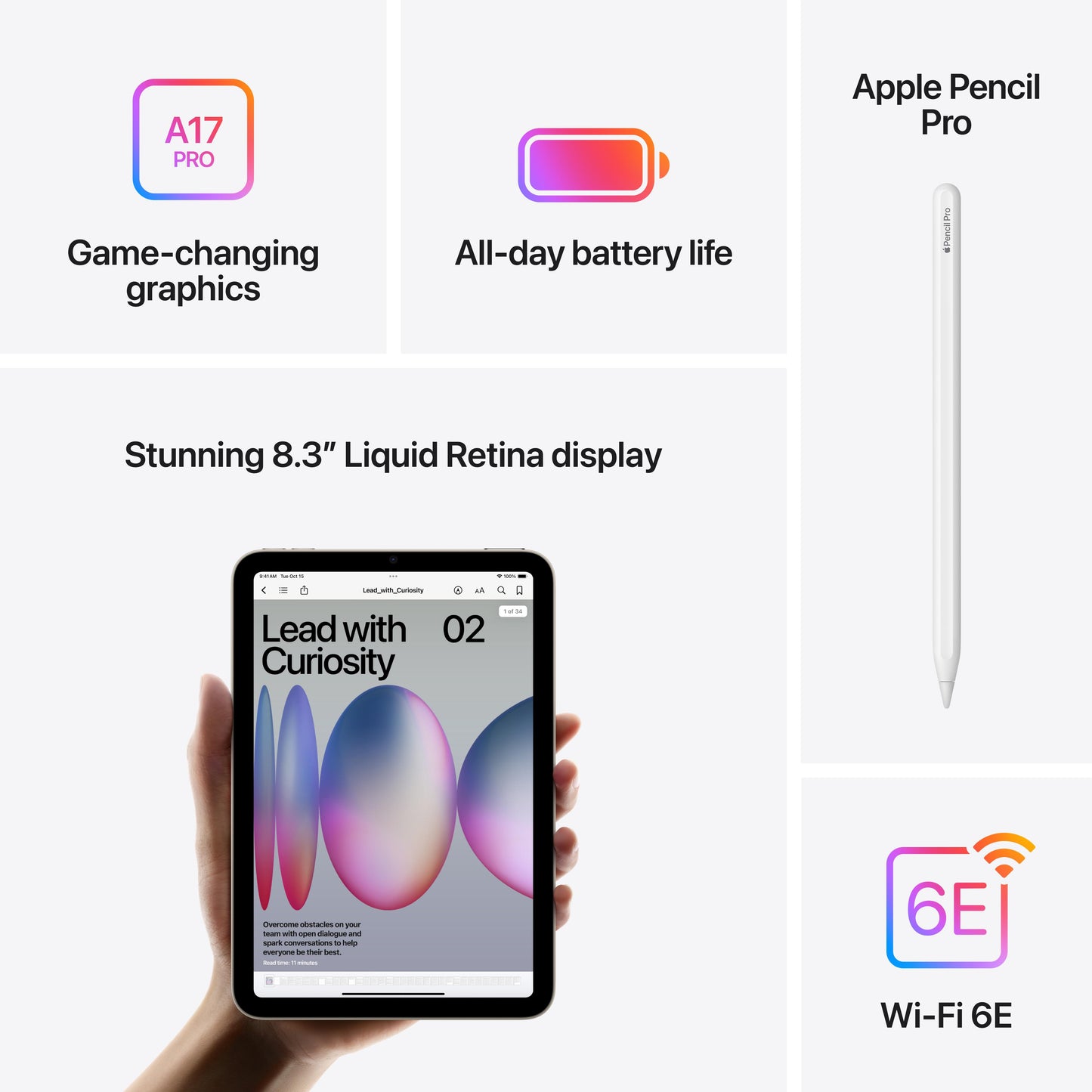 iPad mini Wi-Fi 512 GB - Spacegrijs (A17 Pro)