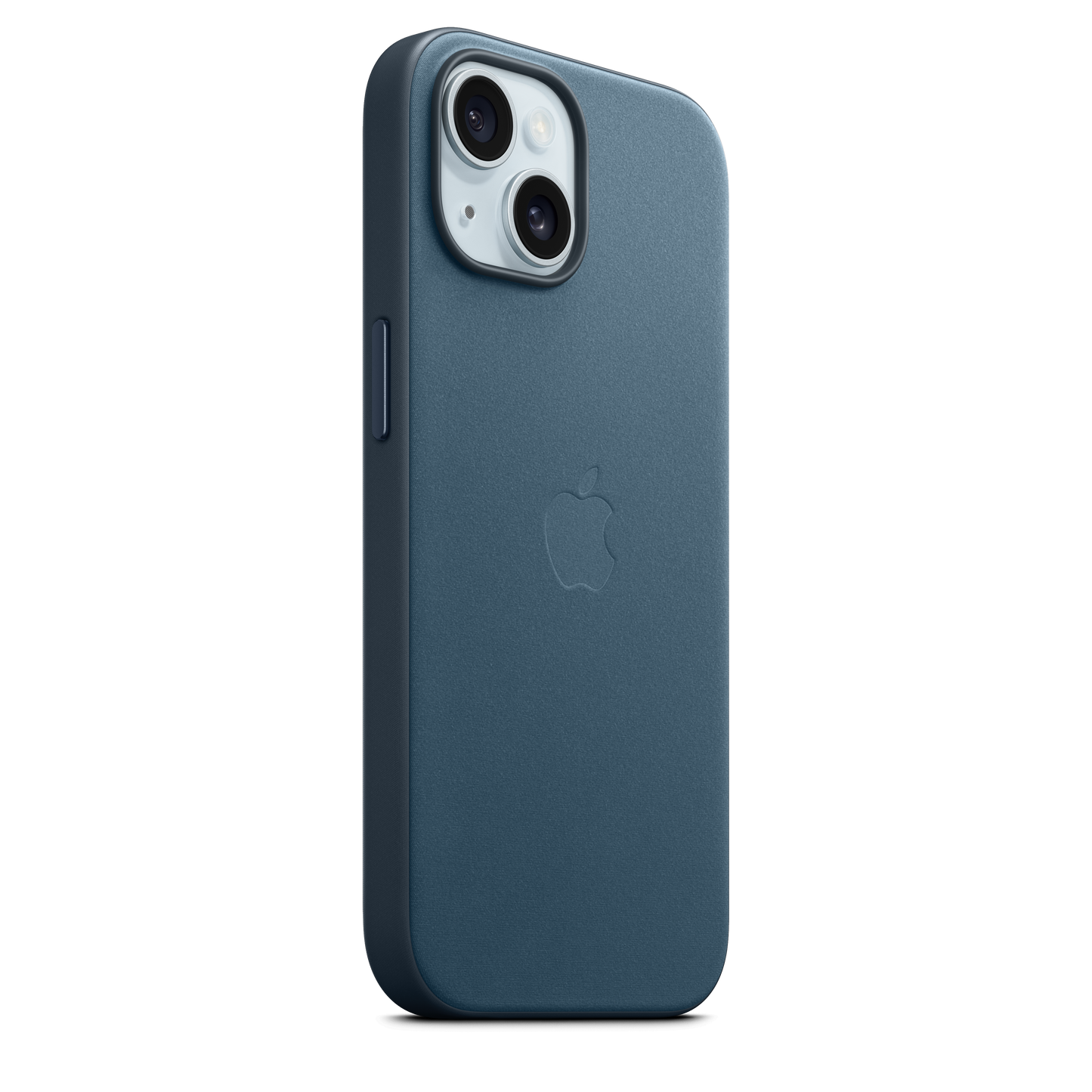 Coque en tissage fin avec MagSafe pour iPhone 15 - Bleu Pacifique