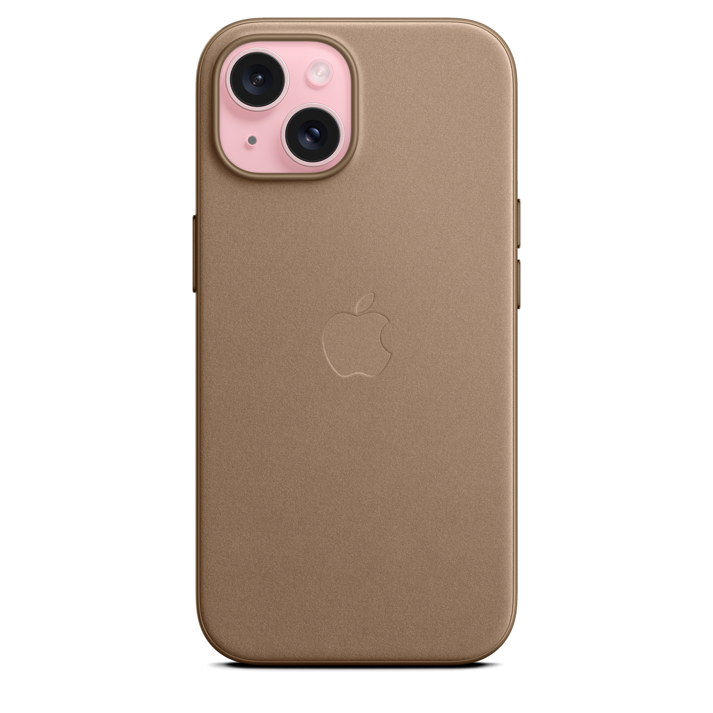 EOL FineWoven hoesje met MagSafe voor iPhone 15 - Taupe