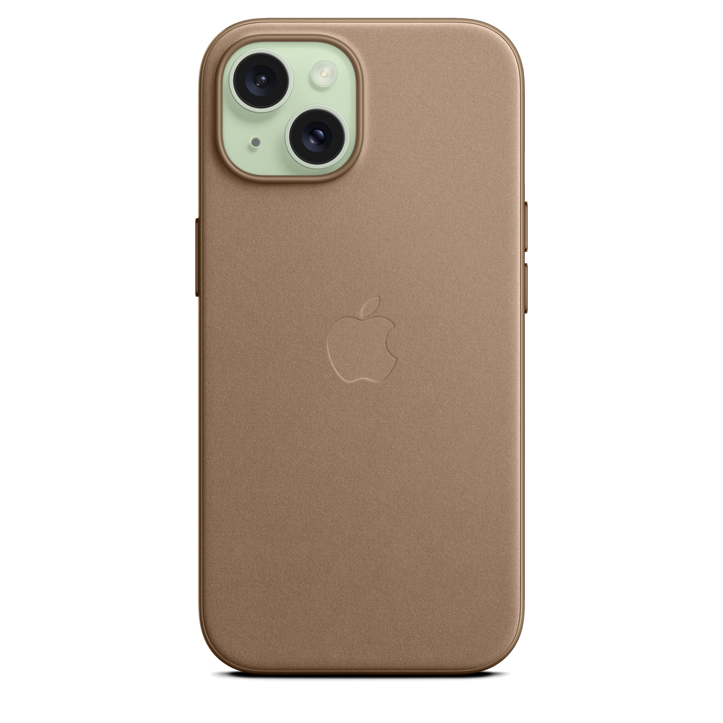 EOL FineWoven hoesje met MagSafe voor iPhone 15 - Taupe