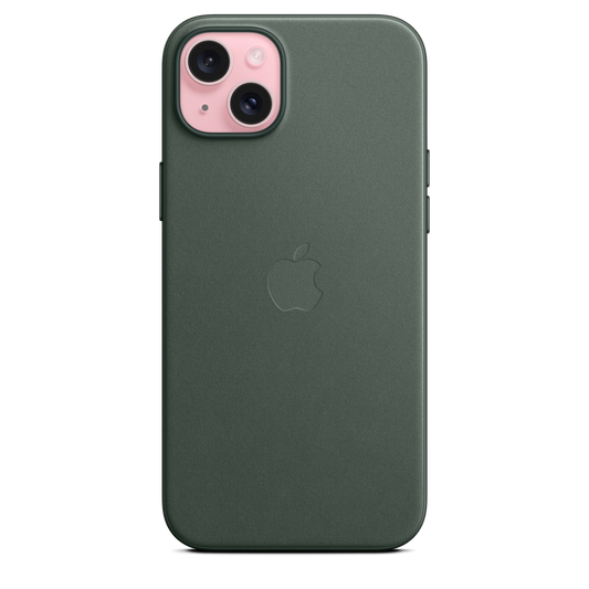 EOL Coque en tissage fin avec MagSafe pour iPhone 15 Plus - Chêne vert