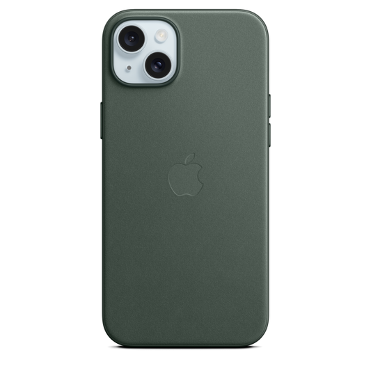 EOL Coque en tissage fin avec MagSafe pour iPhone 15 Plus - Chêne vert