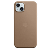 EOL Coque en tissage fin avec MagSafe pour iPhone 15 Plus - Taupe