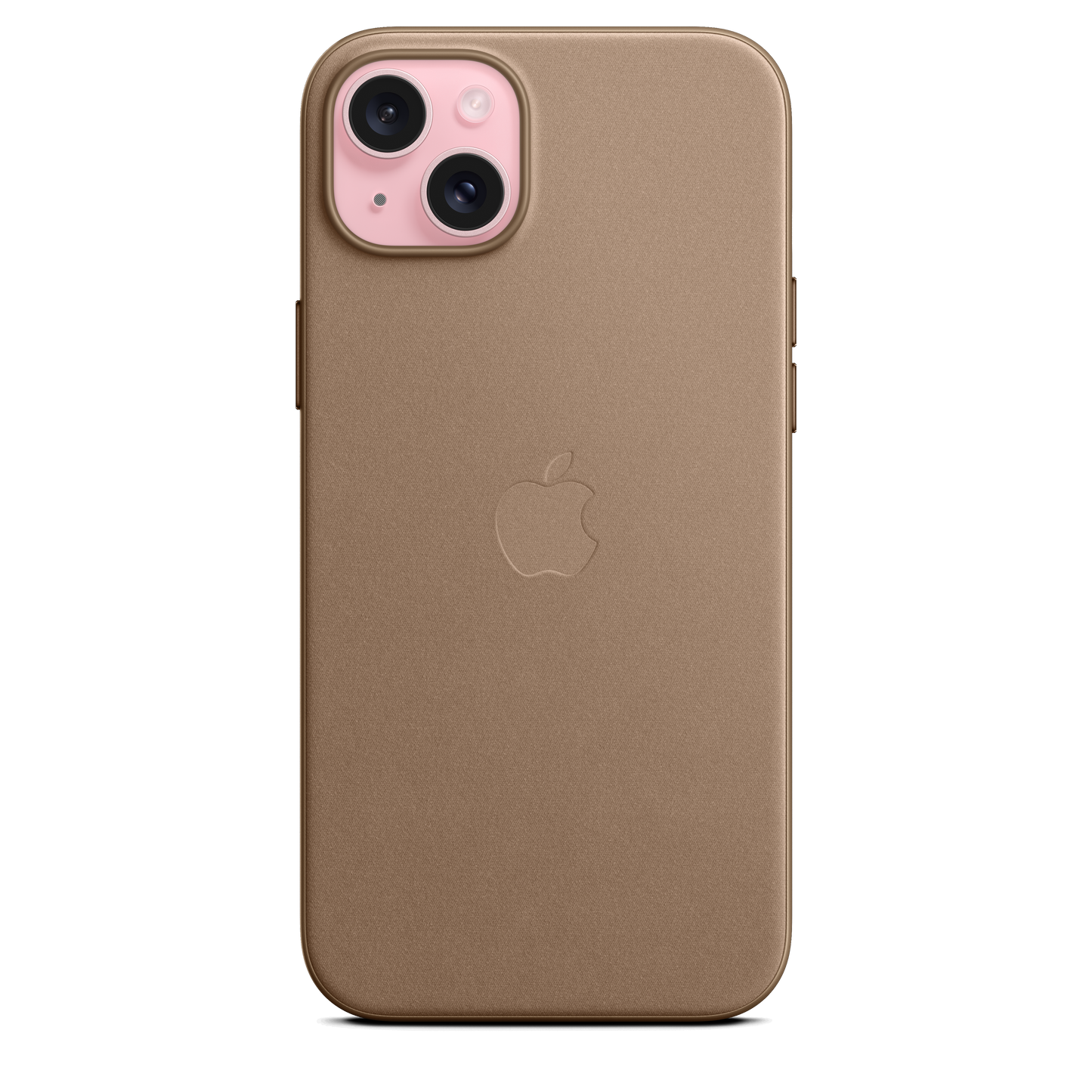EOL Coque en tissage fin avec MagSafe pour iPhone 15 Plus - Taupe
