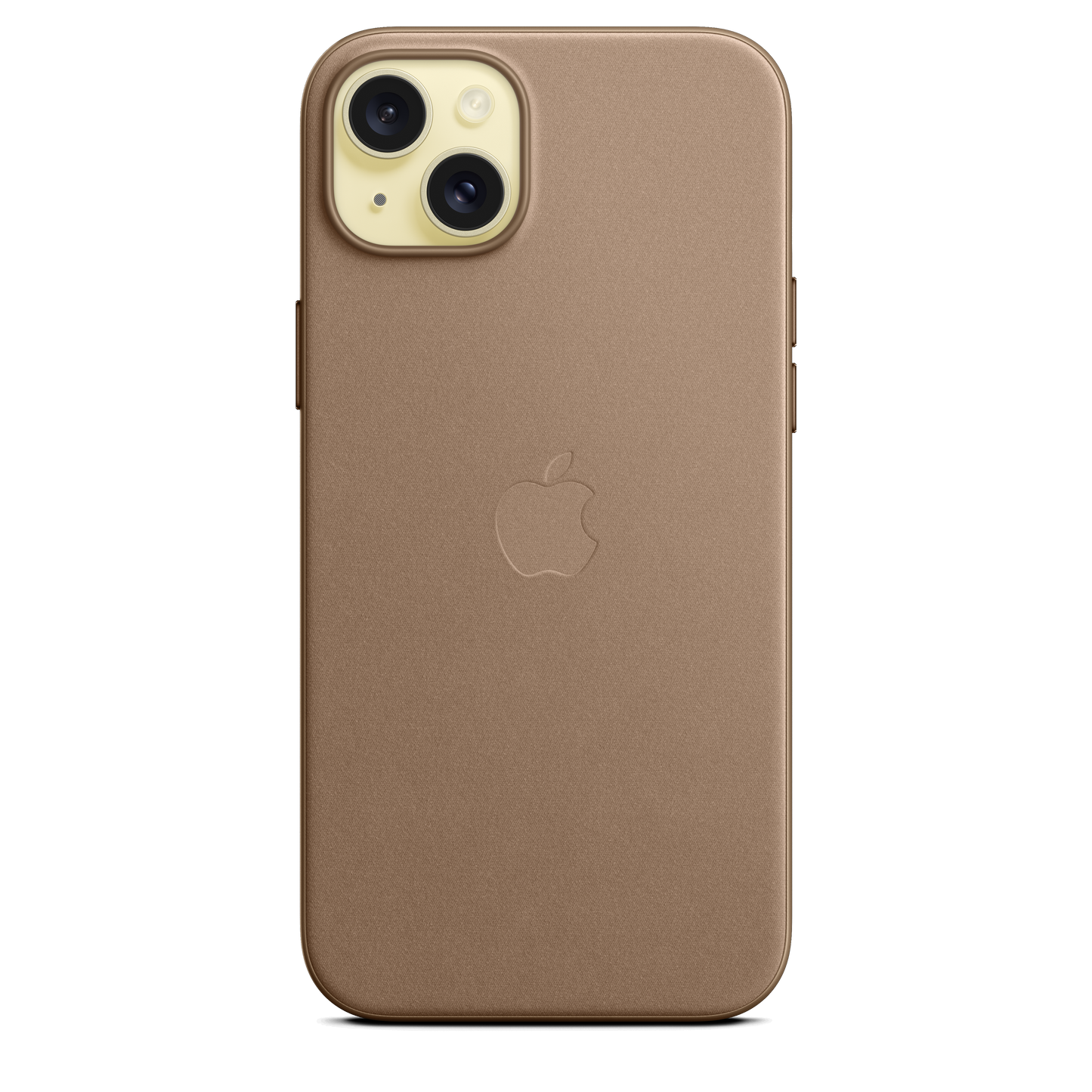 EOL Coque en tissage fin avec MagSafe pour iPhone 15 Plus - Taupe