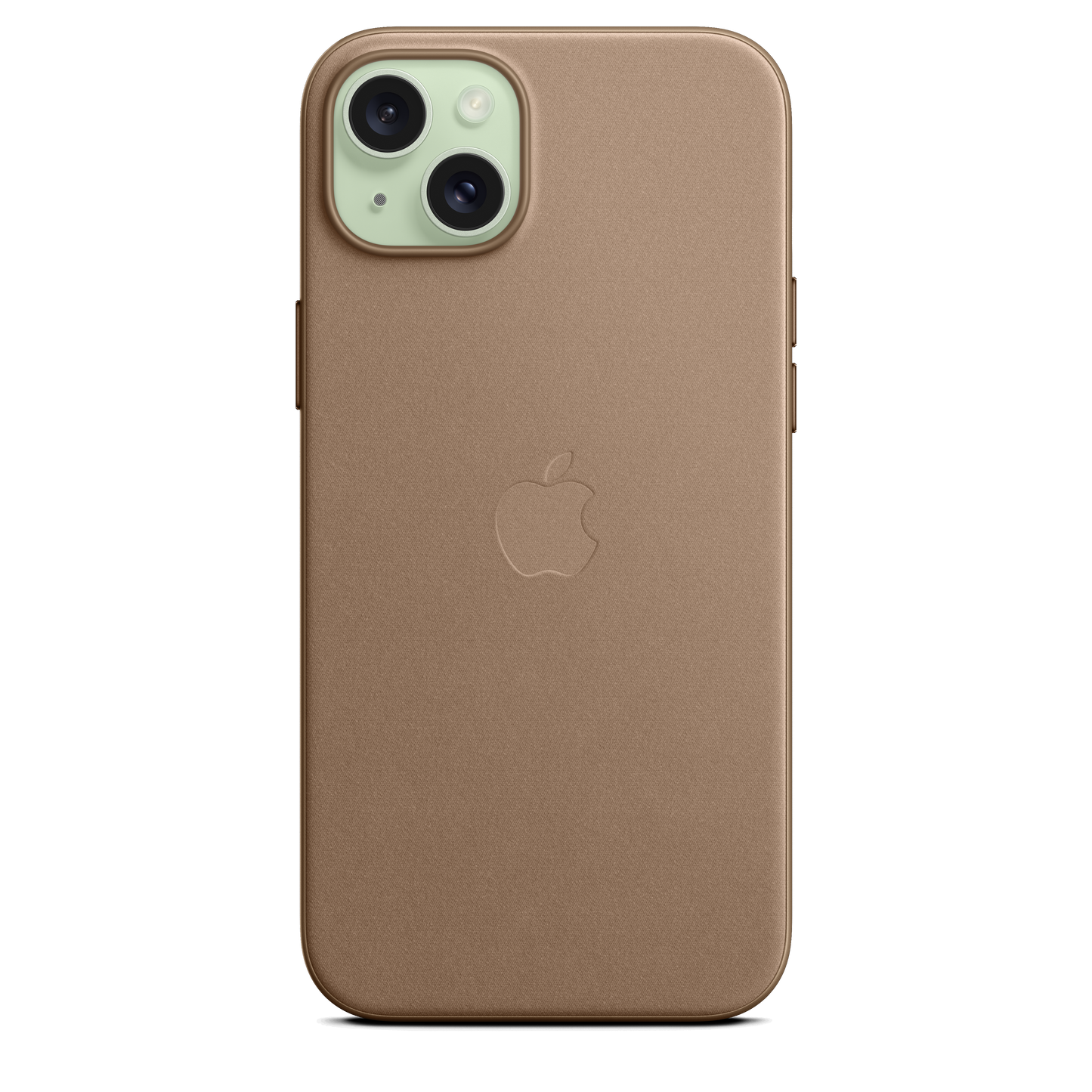 EOL Coque en tissage fin avec MagSafe pour iPhone 15 Plus - Taupe