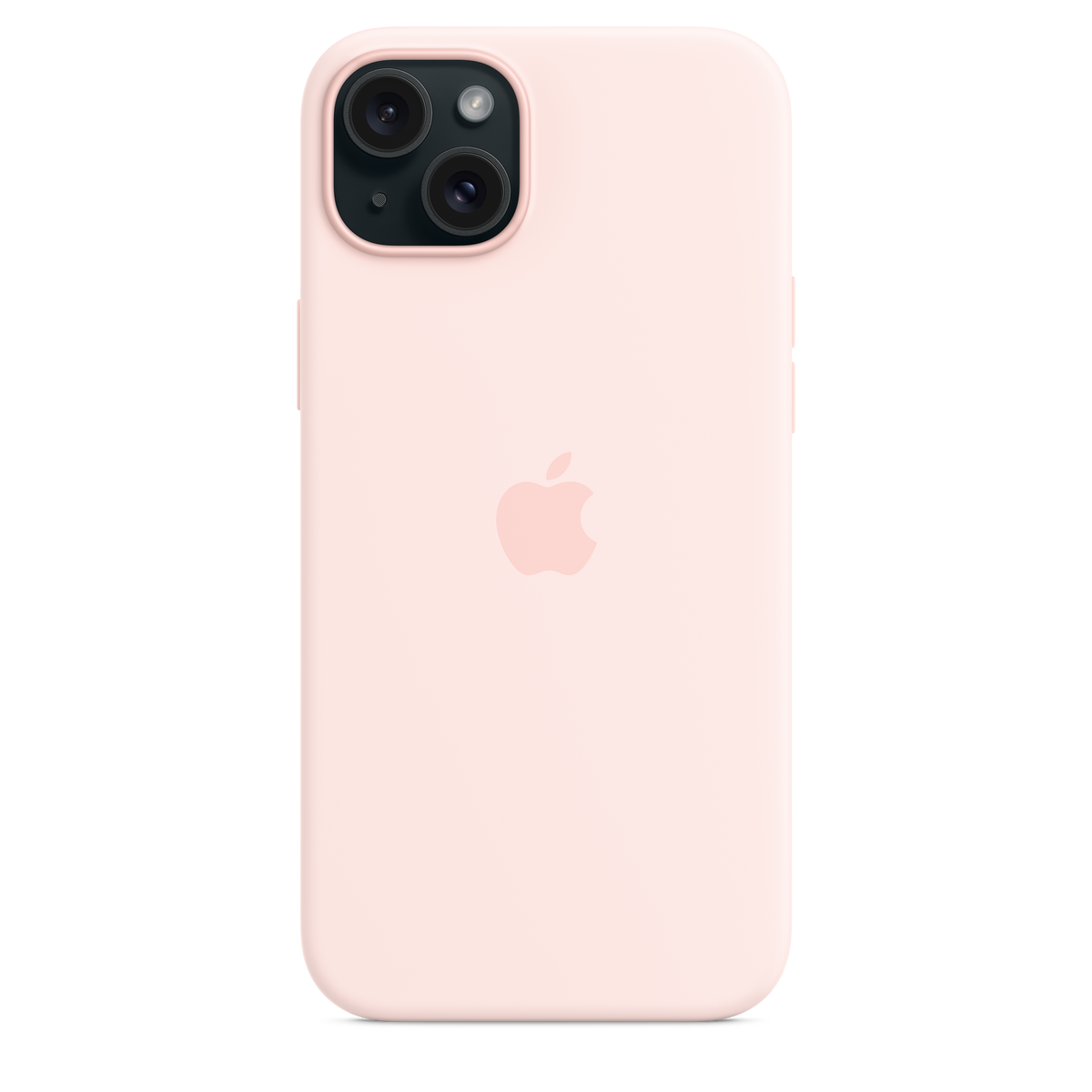 EOL Coque en silicone avec MagSafe pour iPhone 15 Plus - Rose pâle