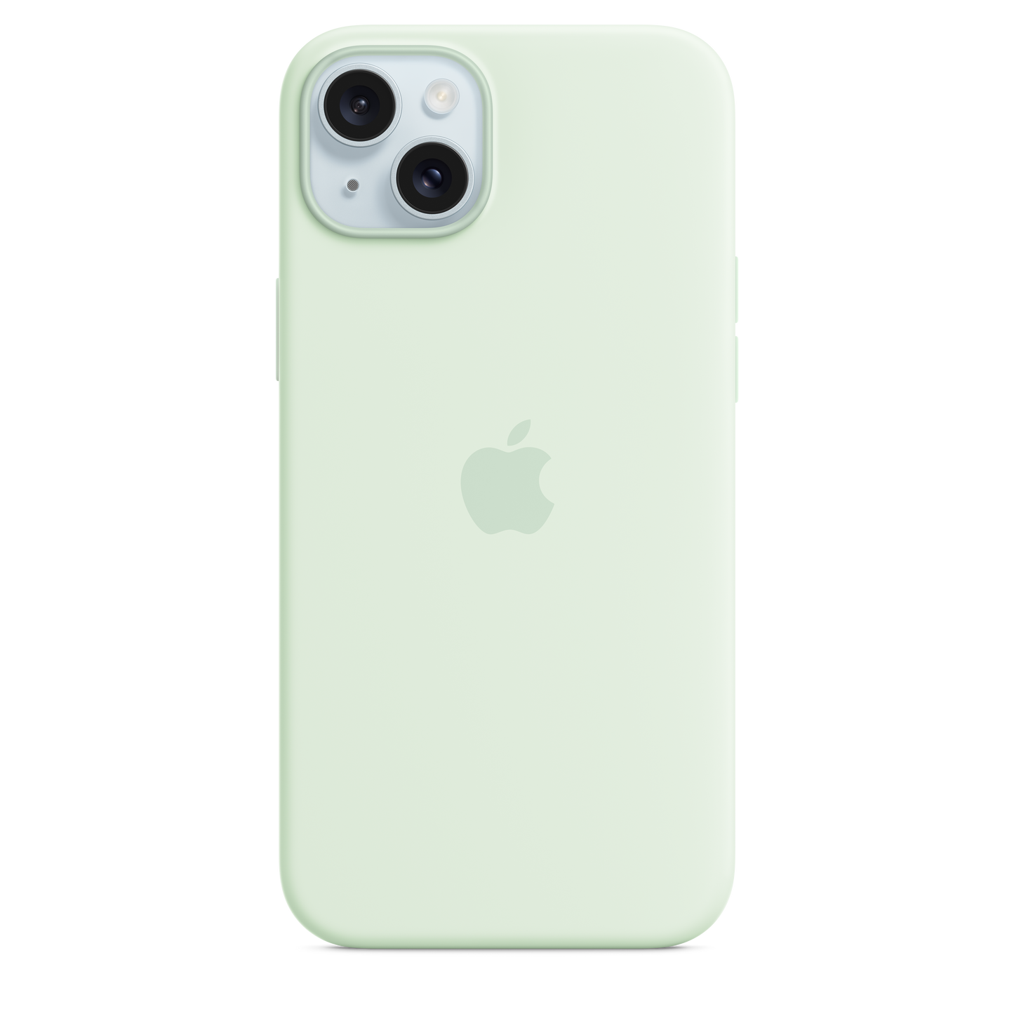 Coque en silicone avec MagSafe pour iPhone 15 Plus - Menthe douce