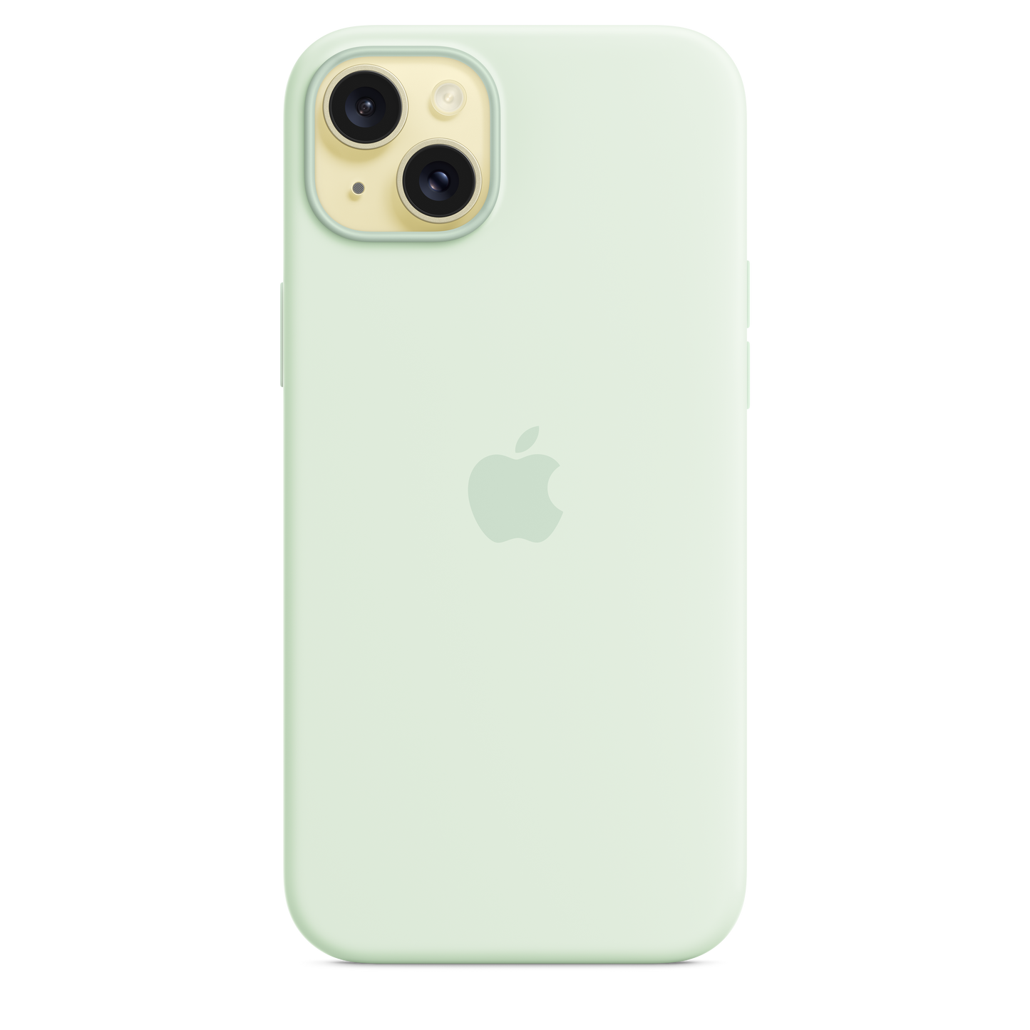 Coque en silicone avec MagSafe pour iPhone 15 Plus - Menthe douce
