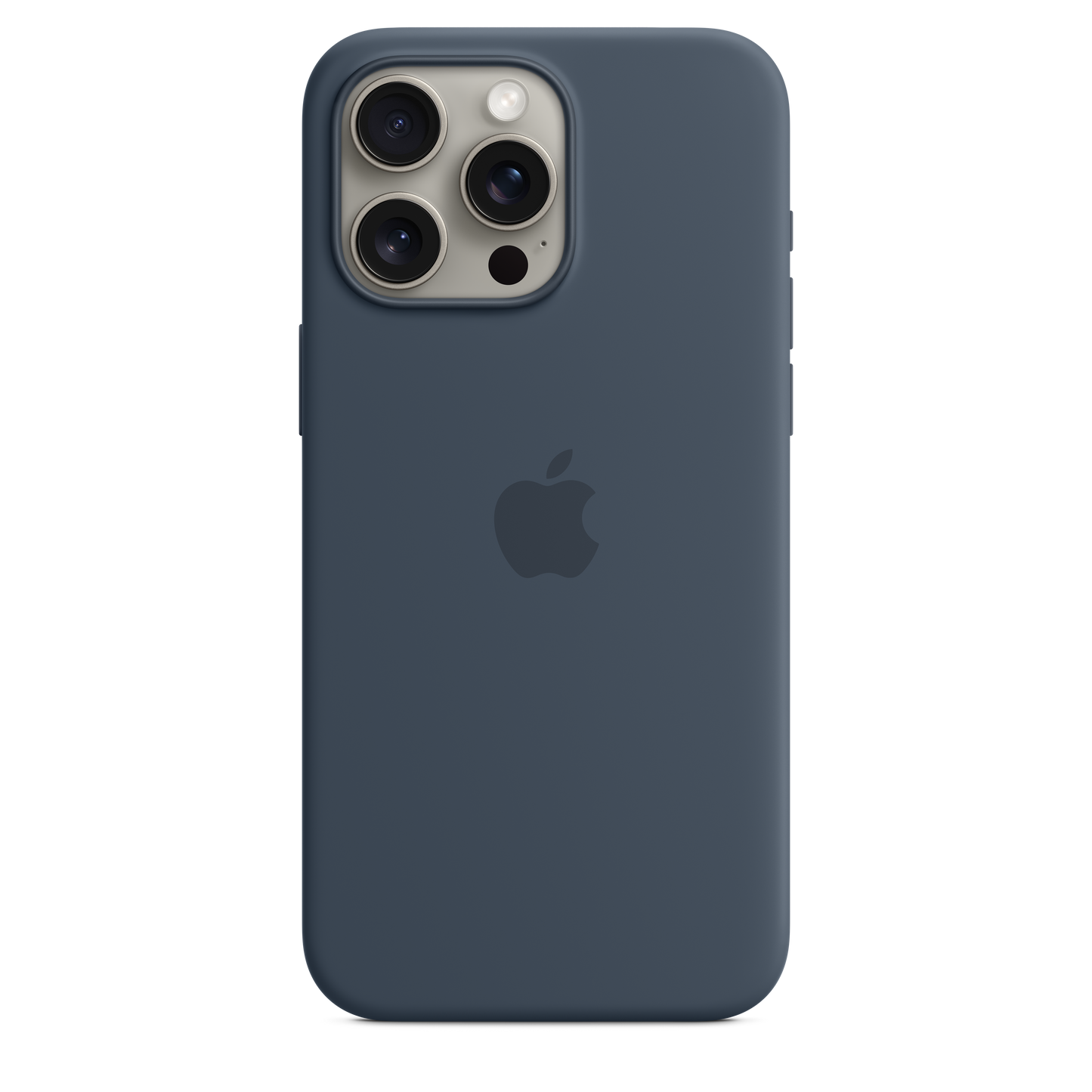Siliconenhoesje met MagSafe voor iPhone 15 Pro Max - Stormblauw