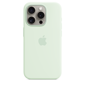 Coque en silicone avec MagSafe pour iPhone 15 Pro - Menthe douce