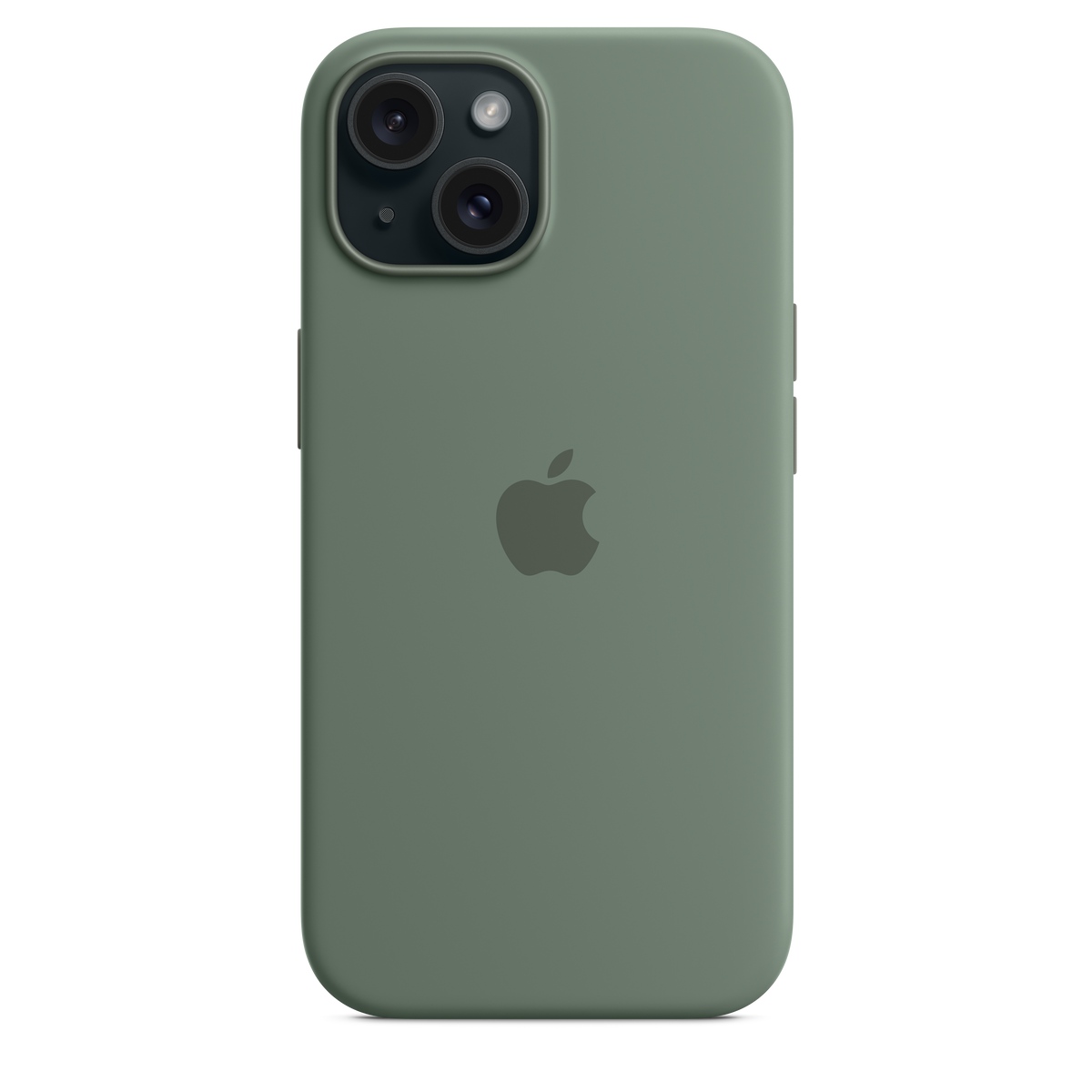 EOL Coque en silicone avec MagSafe pour iPhone 15 - Cyprès