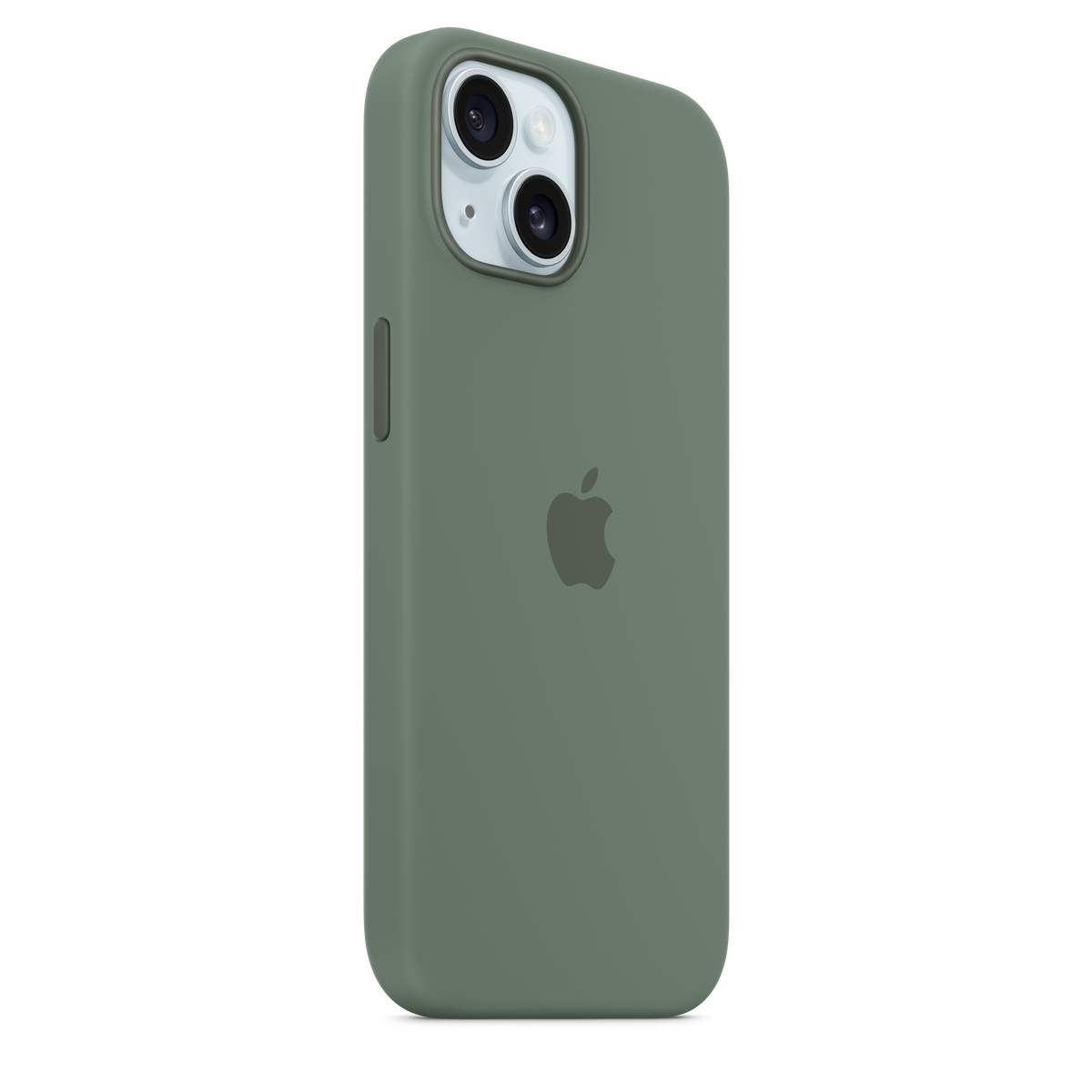 EOL Coque en silicone avec MagSafe pour iPhone 15 - Cyprès