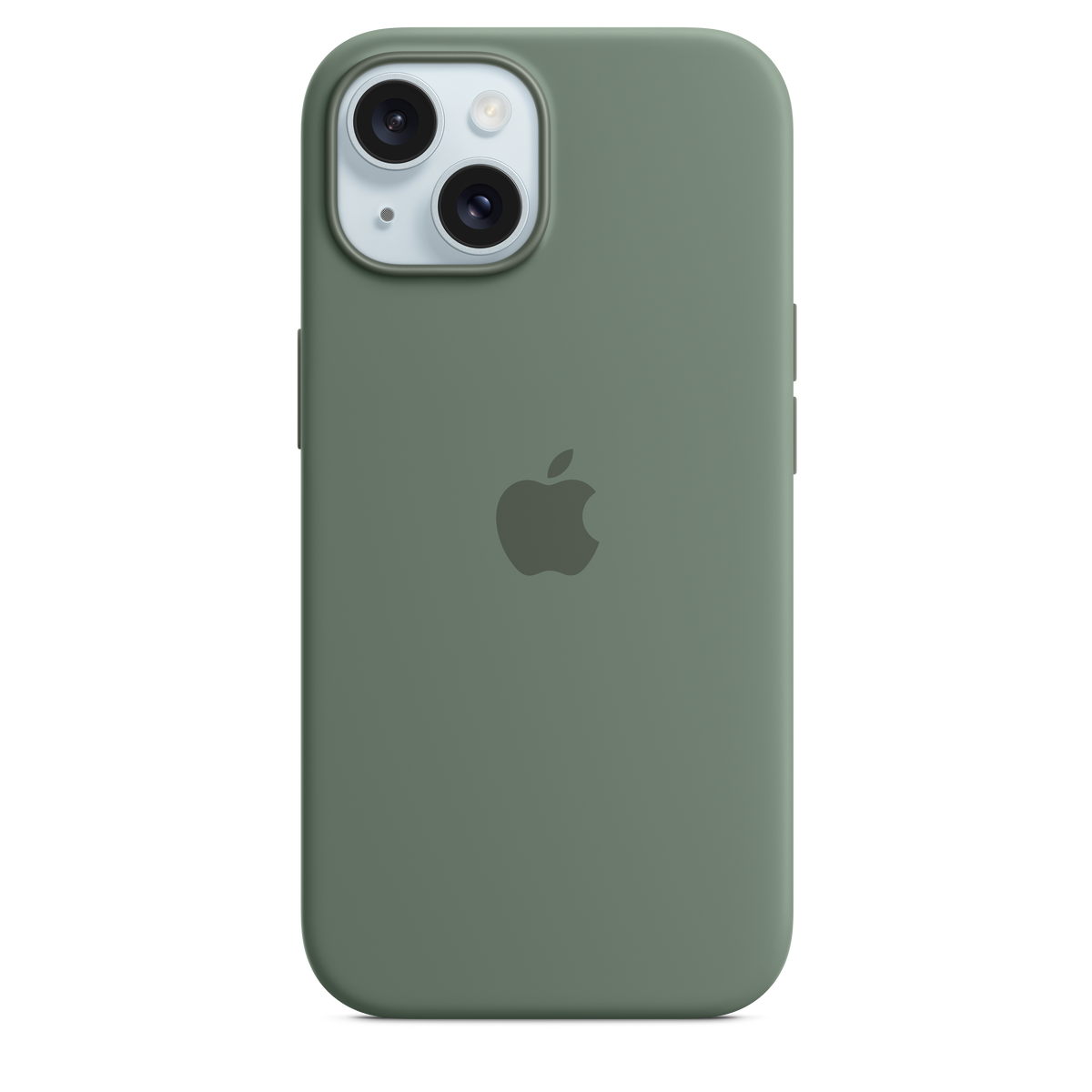 EOL Coque en silicone avec MagSafe pour iPhone 15 - Cyprès