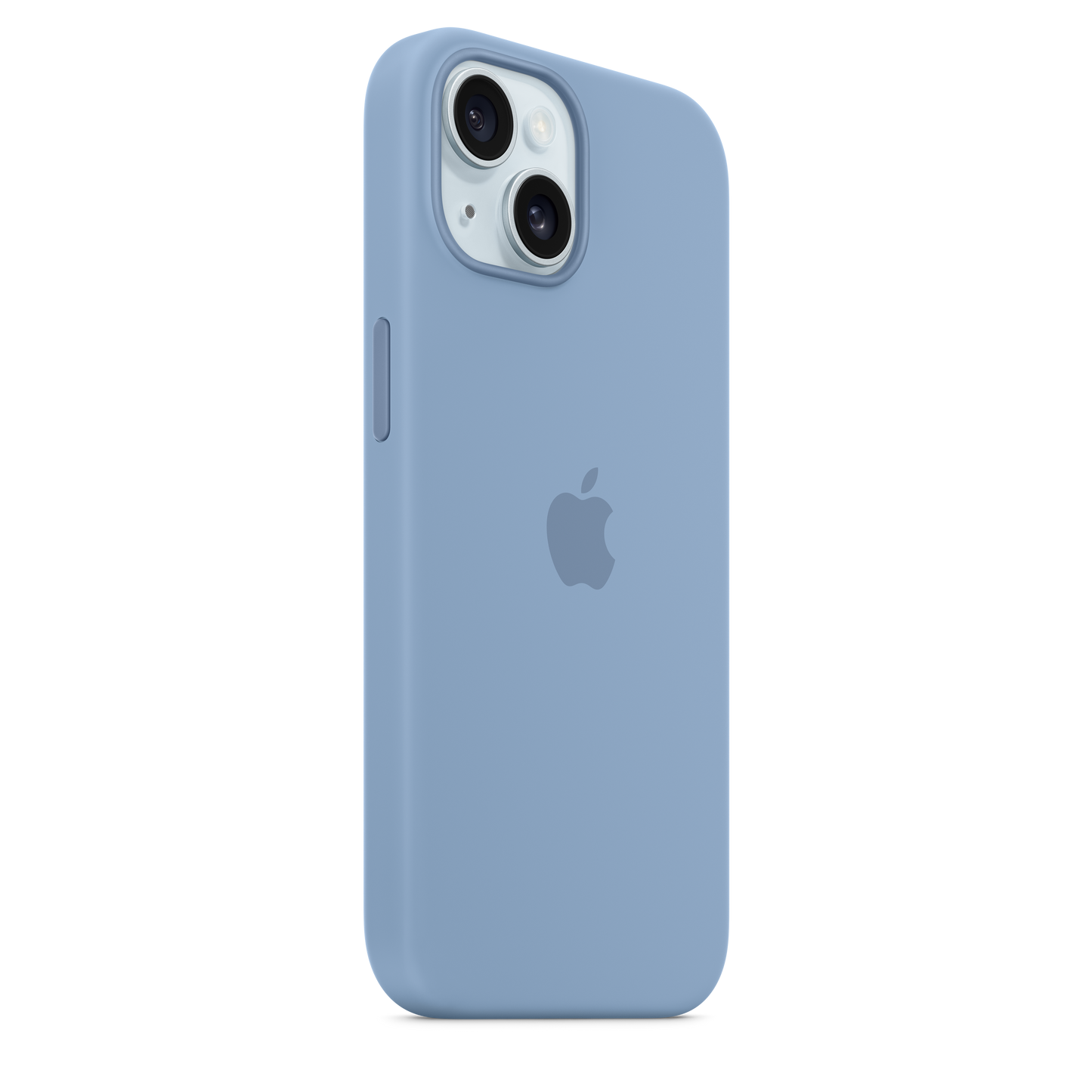 Siliconenhoesje met MagSafe voor iPhone 15 - Winterblauw