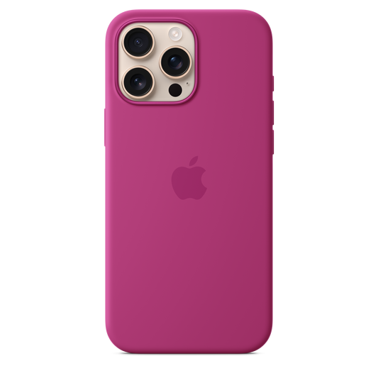 Siliconenhoesje met MagSafe voor iPhone 16 Pro Max - Fuchsia