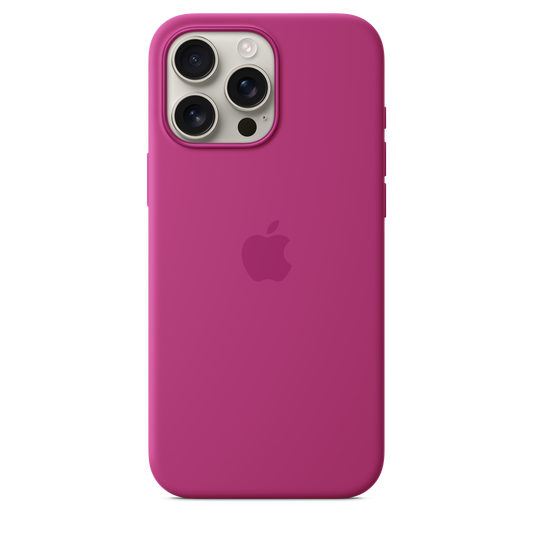 Siliconenhoesje met MagSafe voor iPhone 16 Pro Max - Fuchsia
