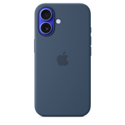 EOL Siliconenhoesje met MagSafe voor iPhone 16 - Denim