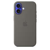 EOL Siliconenhoesje met MagSafe voor iPhone 16 - Rotsgrijs