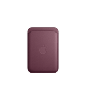 Porte‑cartes en tissage fin pour iPhone avec MagSafe - Mûre