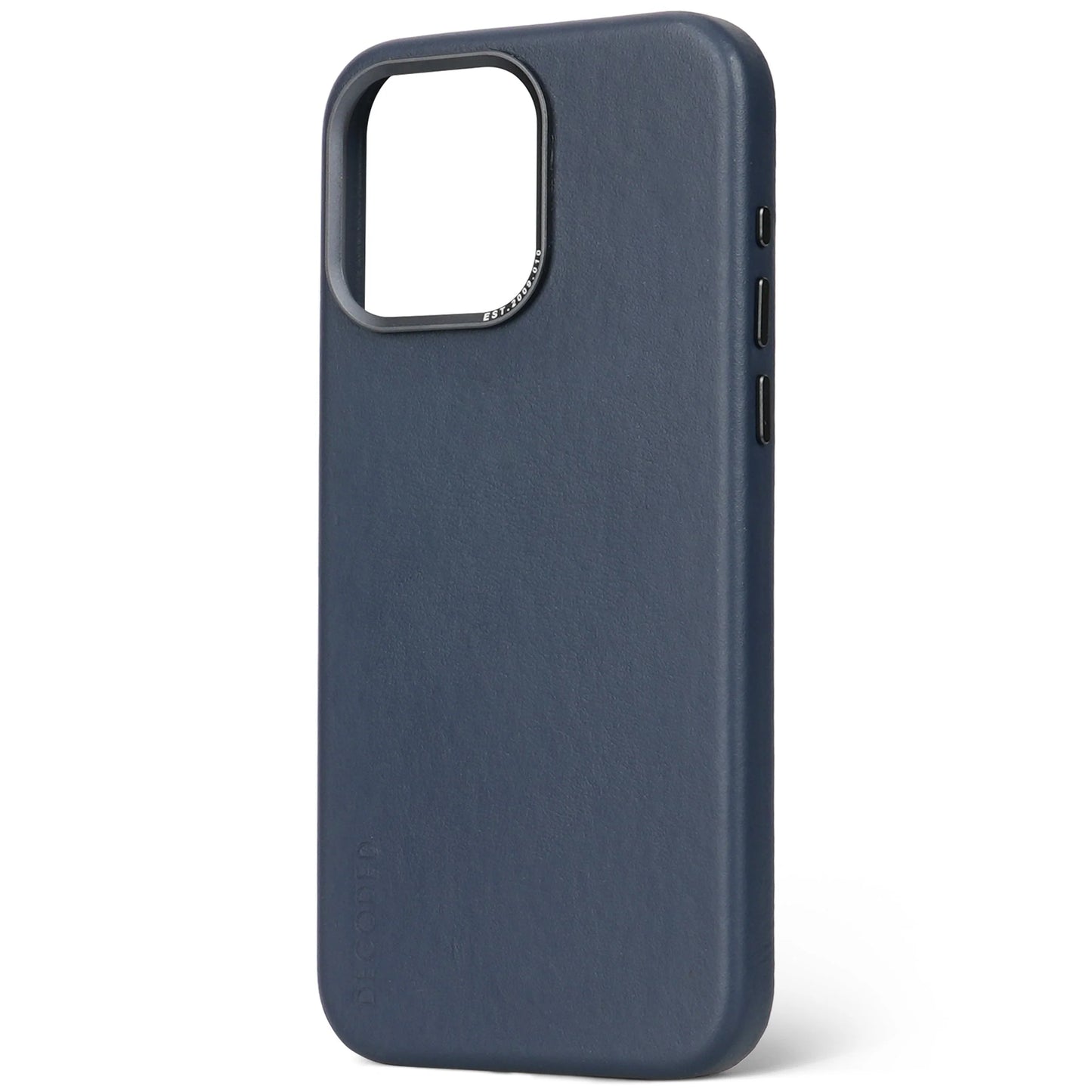 EOL Decoded Leren hoesje voor iPhone 15 Pro Max - Marineblauw