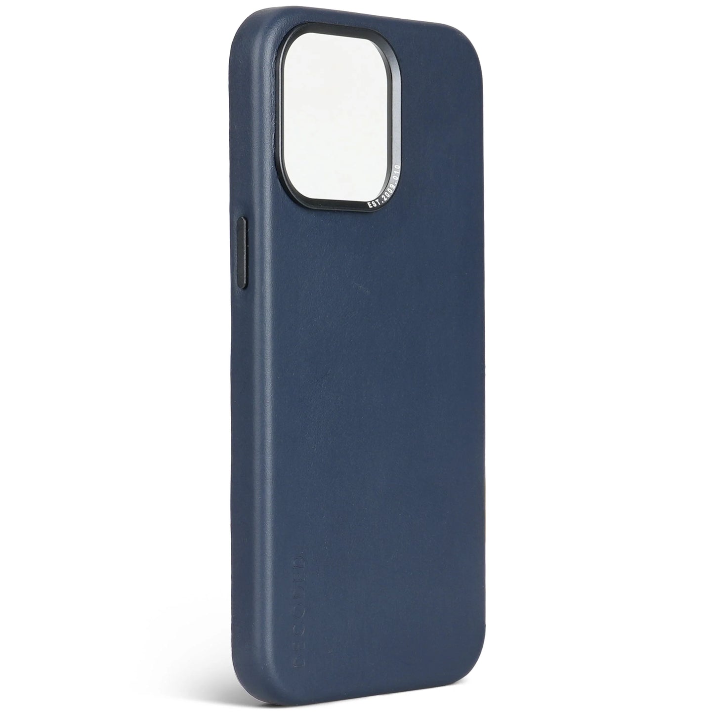 EOL Decoded Leren hoesje voor iPhone 15 Pro Max - Marineblauw