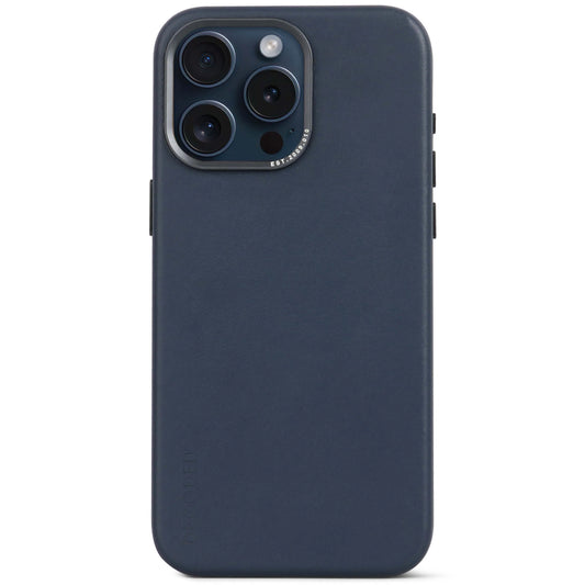 EOL Decoded Leren hoesje voor iPhone 15 Pro Max - Marineblauw