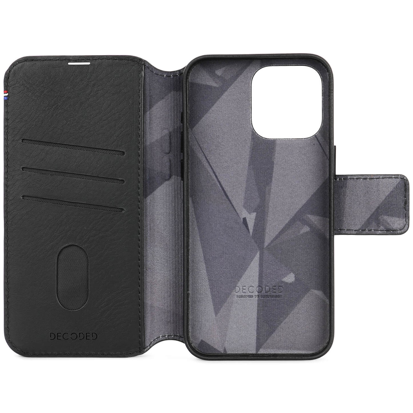 Decoded Detachable Wallet voor iPhone 15 Pro Max - Zwart