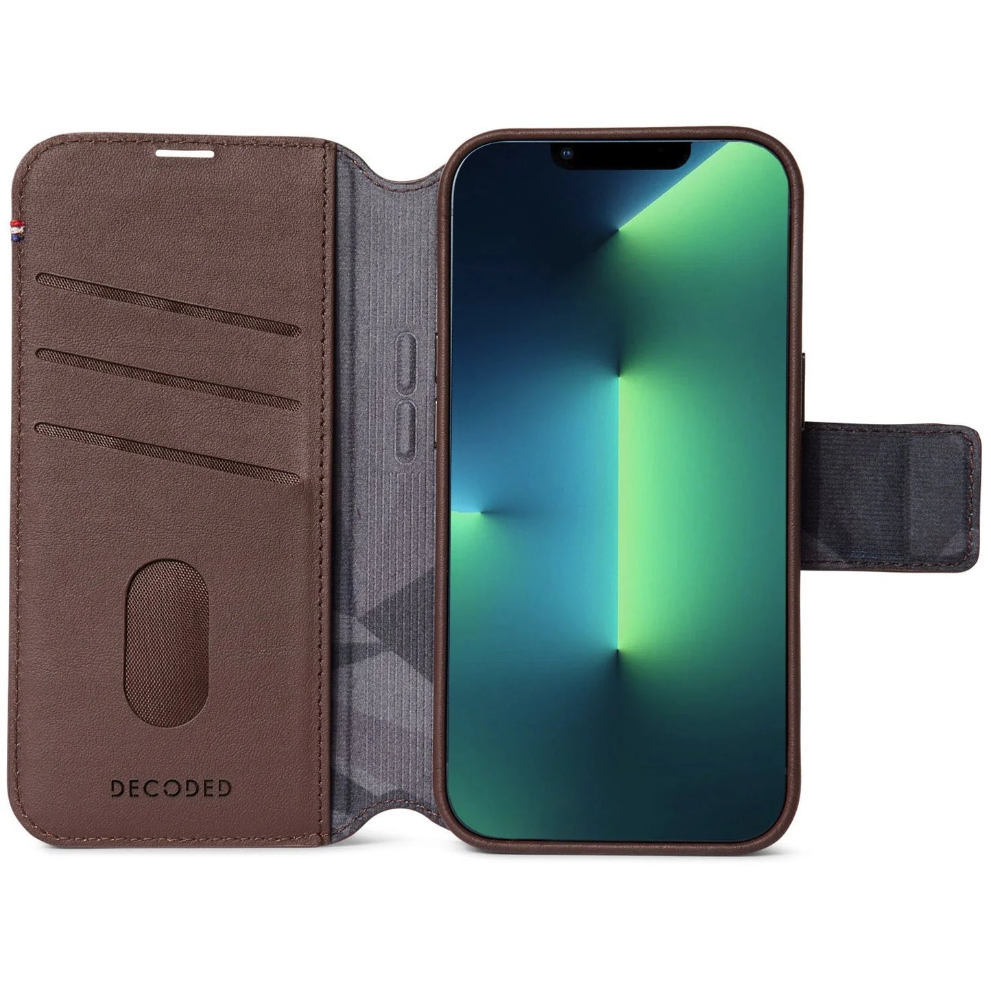 EOL Decoded Detachable Wallet pour iPhone 14 Plus - Brun