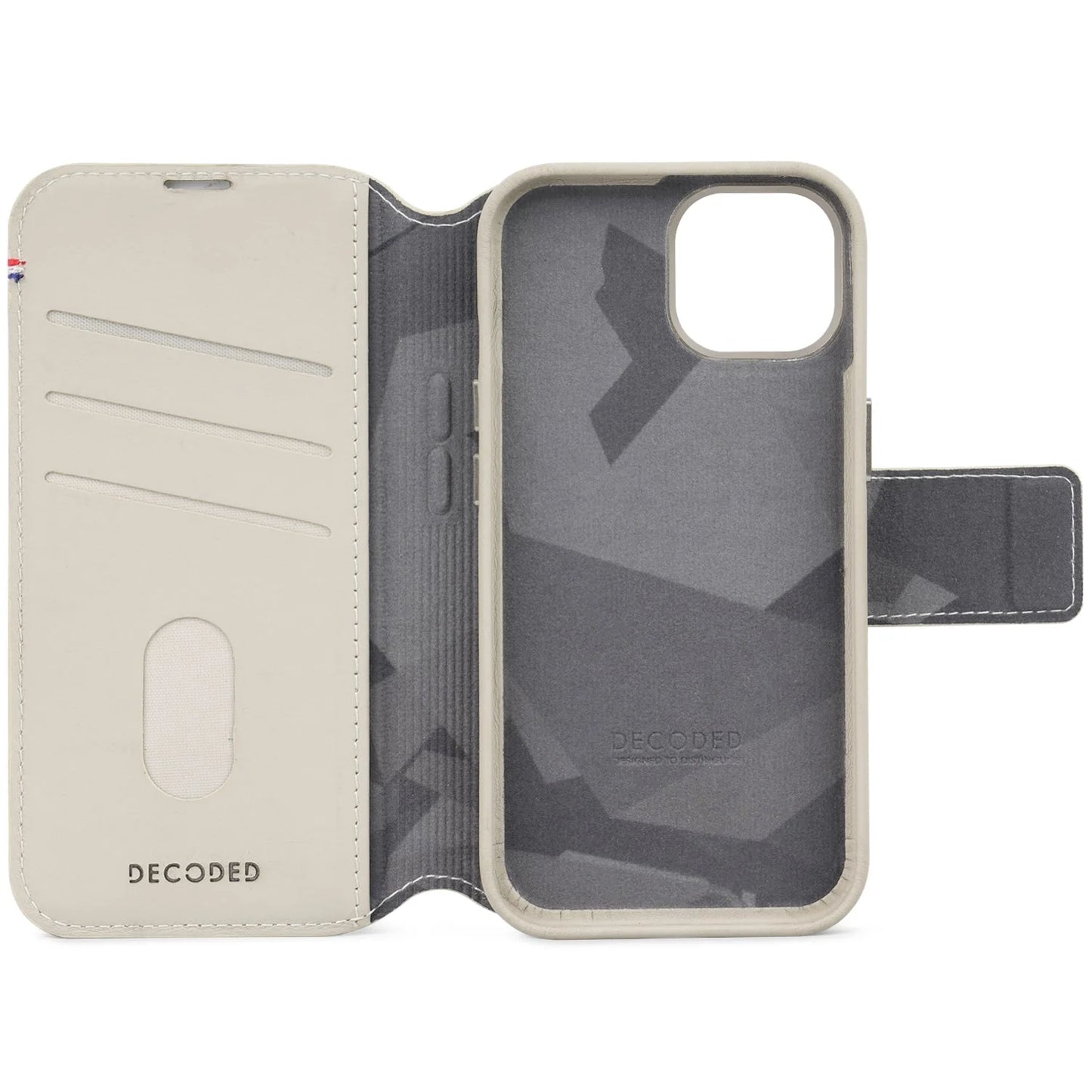 Decoded Detachable Wallet voor iPhone 15 Plus - Klei