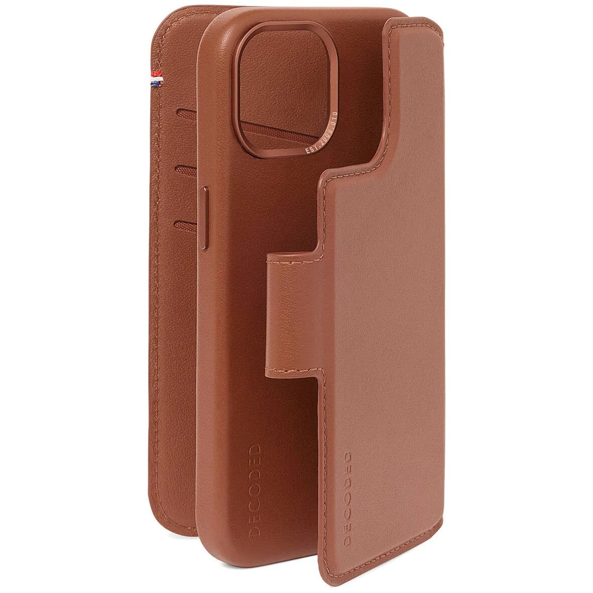 EOL Decoded Detachable Wallet pour iPhone 15 - Brun